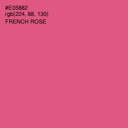 #E05882 - French Rose Color Image